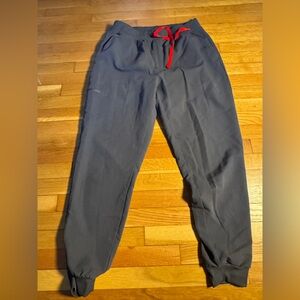 Figs Grey Pants with Red Strings